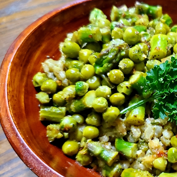 Pesto Farro with Spring Veggies