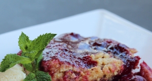 Don't Go Heatin' the House Gluten-Free Fresh Cherry Crumble