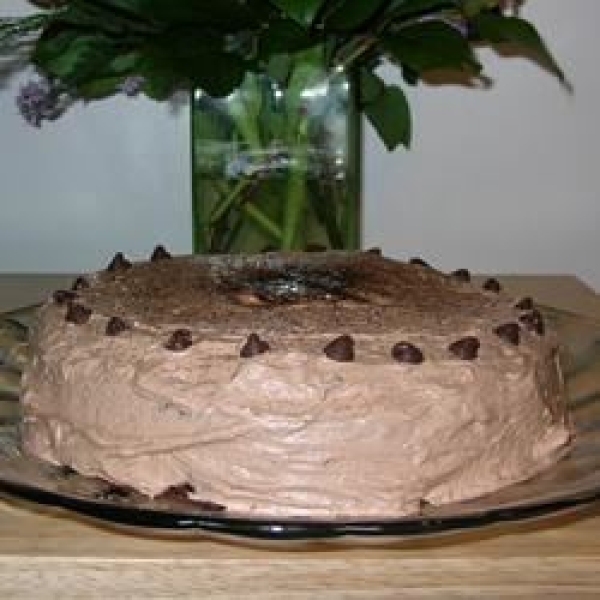 Chocolate Cherry Chip Cake