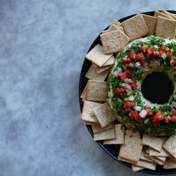 Taco Cheese Ball Wreath