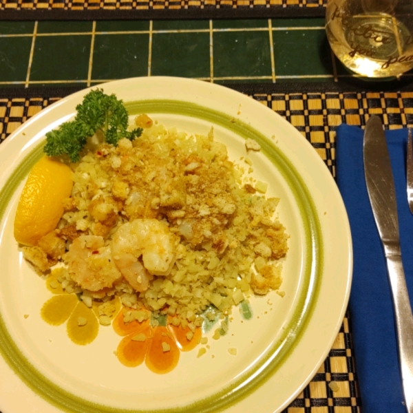 Lighter Baked Shrimp Scampi