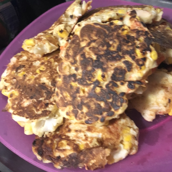 Corn and Crab Fritters with Lemon Aioli