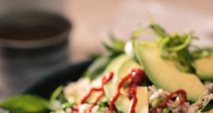 Egg and Edamame Brown Rice Bowl
