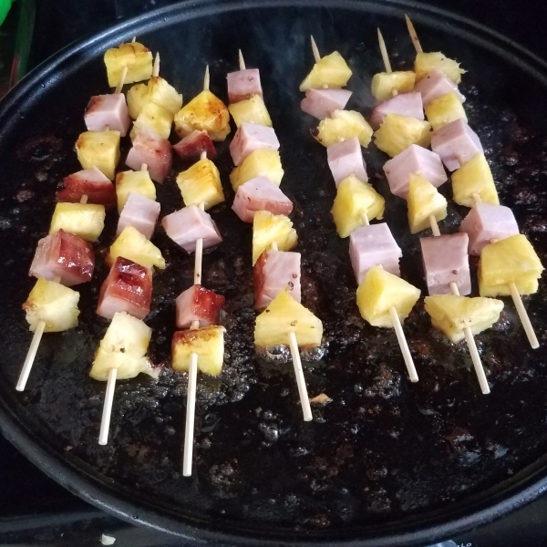 Ham and Pineapple Kabobs