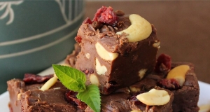 Perfect Cranberry Cashew Fudge