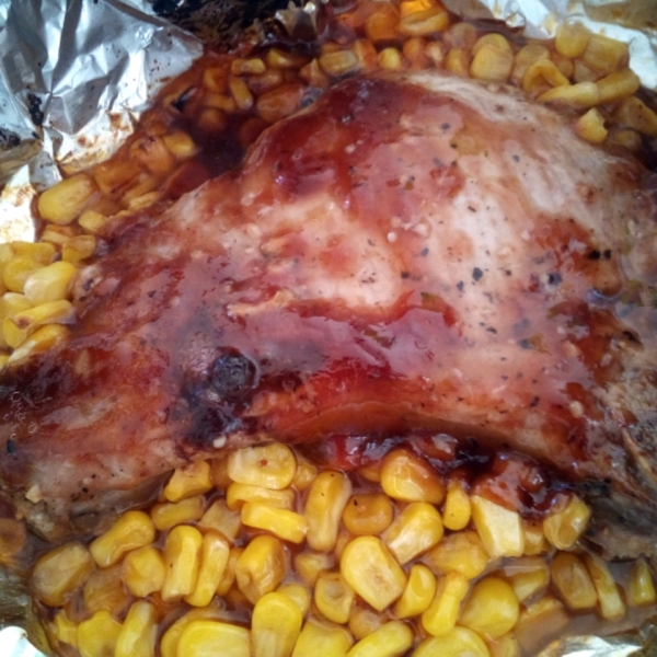 Barbecue Pork Chops Medley