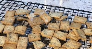 Sourdough Rosemary Crackers