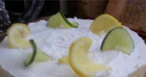 Daiquiri Chiffon Cheesecake with Pretzel Crust