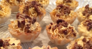 Pumpkin Cheese Tarts with Pecans and Cinnamon Sea Salt