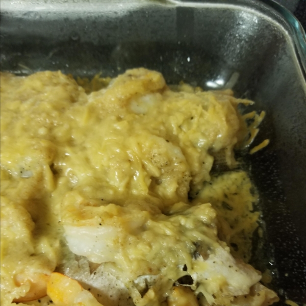 Baked Fish with Shrimp