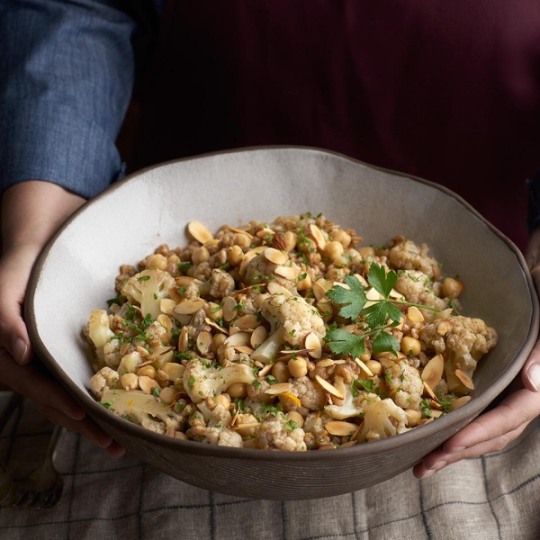 Cauliflower Chickpeas and Farro