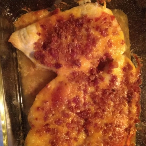 Kelsey's Cheesy Bacon Breasts