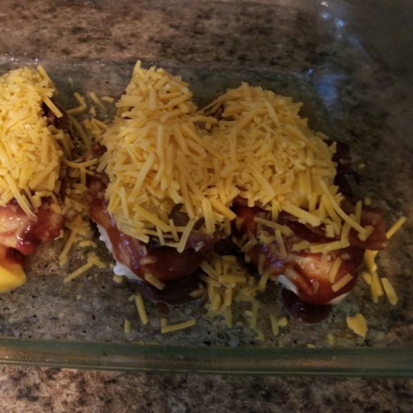 Kelsey's Cheesy Bacon Breasts
