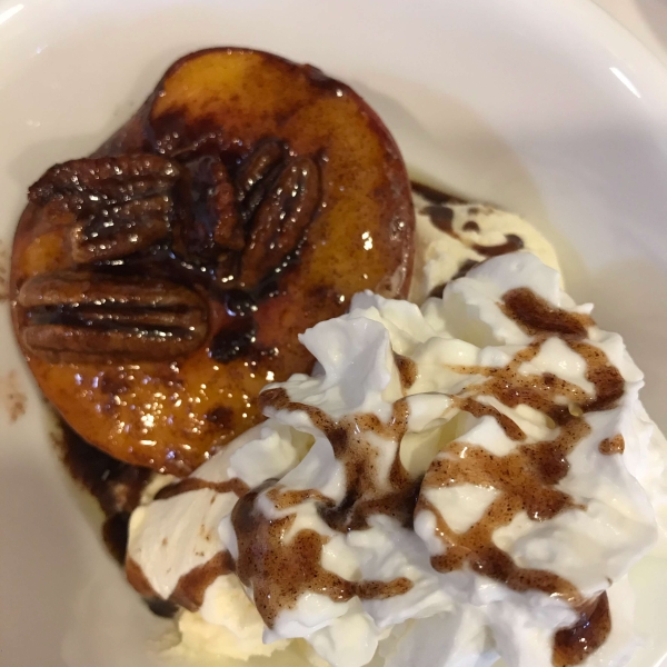 Brandy Baked Peaches