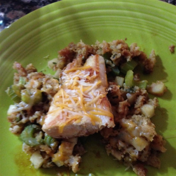 Skillet Chicken and Apple Stuffing