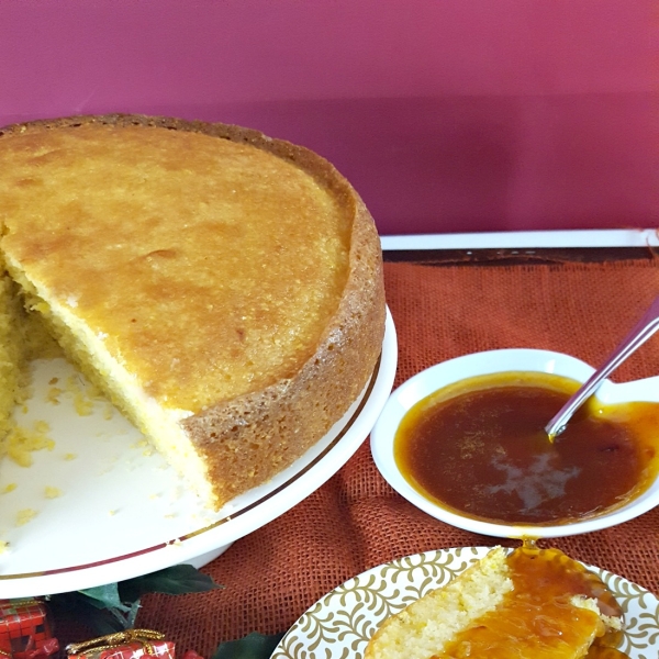 Polenta Cake with Orange Sauce