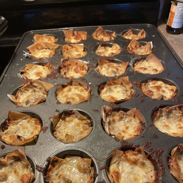 Philly Cheesesteak Phyllo Bites