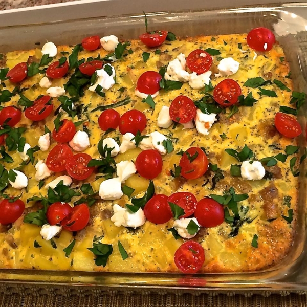 Italian Breakfast Potato Bake