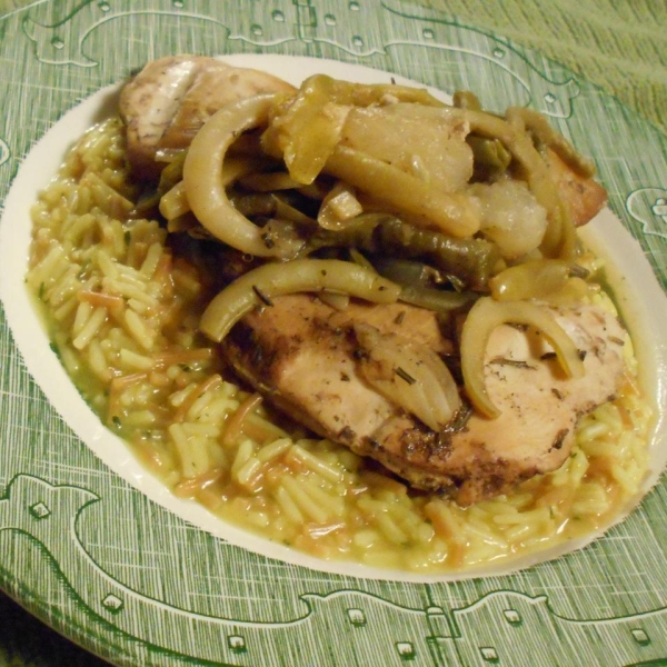 Balsamic Pear, Chicken, and Asparagus