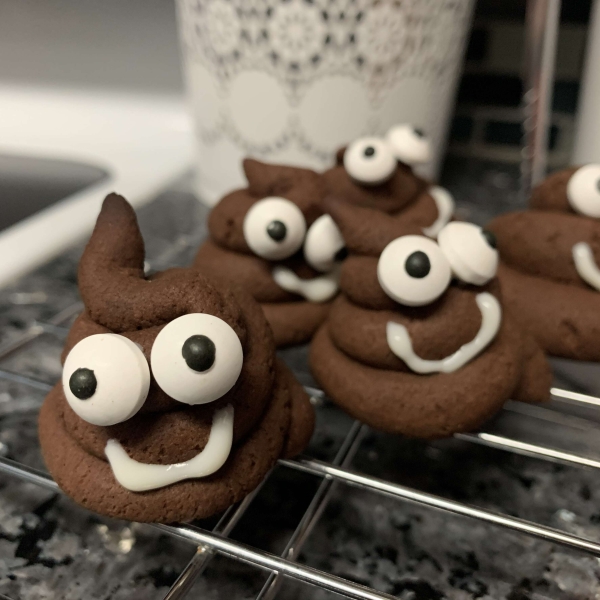 Poop Emoji Cookies