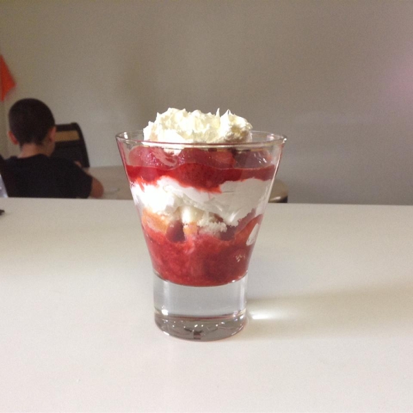 Strawberry White Chocolate Trifle