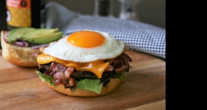 Bacon, Egg, and Avocado Burgers