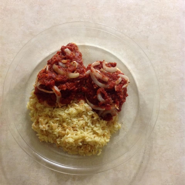 Baked Chicken Breast with Balsamic Tomato Puree