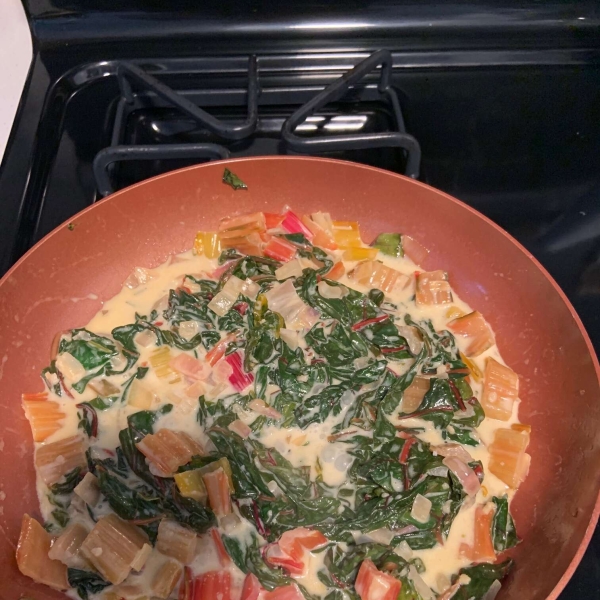 Sautéed Swiss Chard with Parmesan Cheese