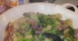 Ham Stir Fry with Couscous