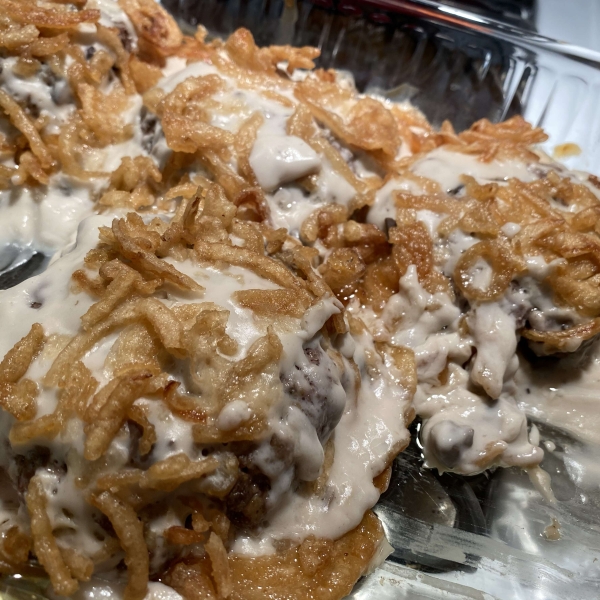 Hamburger Steaks with Creamy Mushroom Gravy