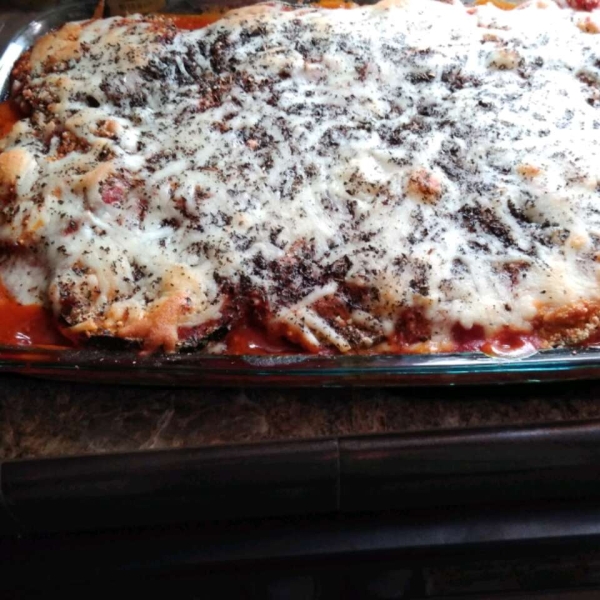 Healthier Eggplant Parmesan II