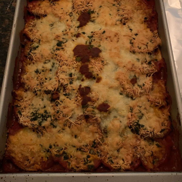 Healthier Eggplant Parmesan II