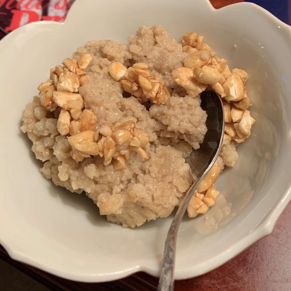 Couscous Pudding with Caramelized Pecans