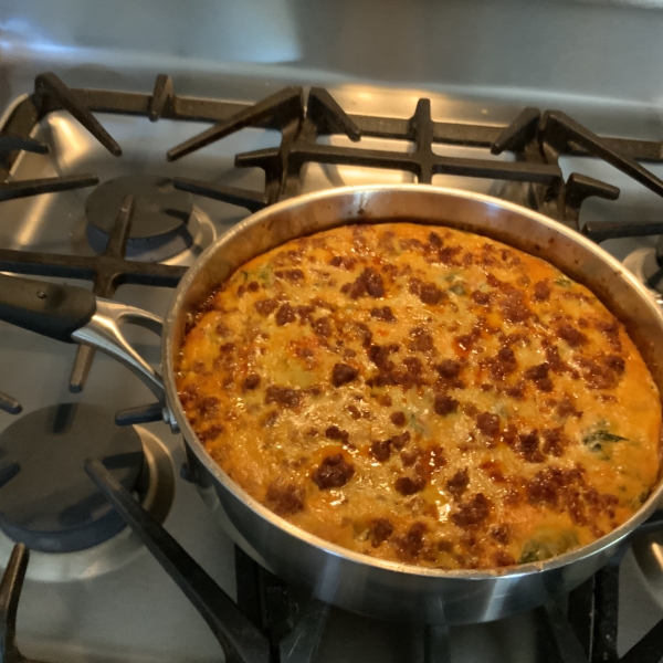 Cheesy Chorizo Frittata