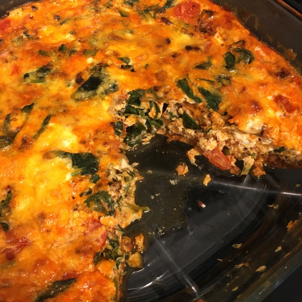 Cheesy Chorizo Frittata