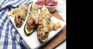 Sausage-Stuffed Zucchini Boats