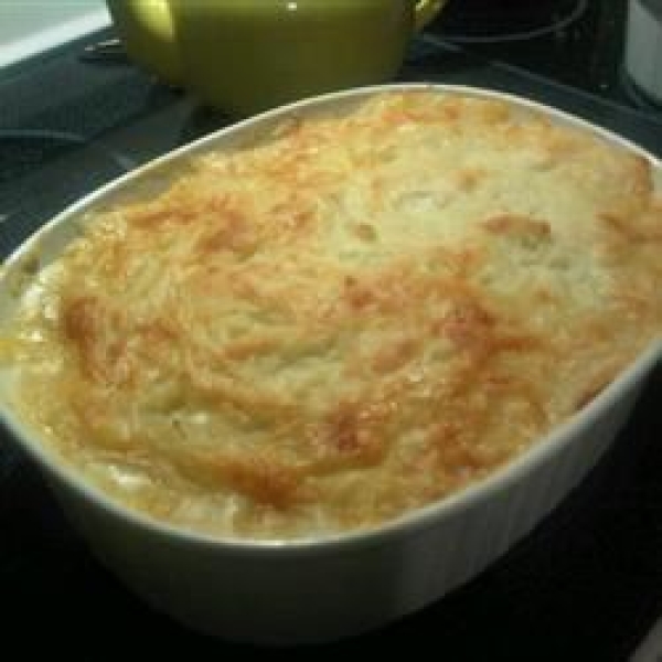 French Leek and Ham Shepherd's Pie