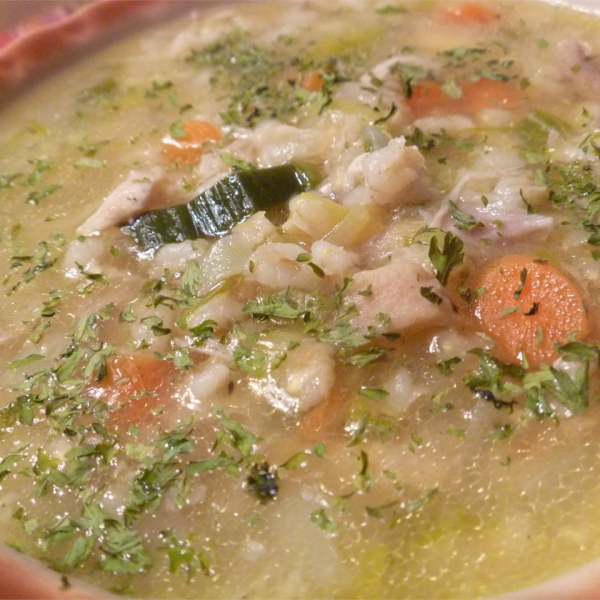 Cock-A-Leekie Stew