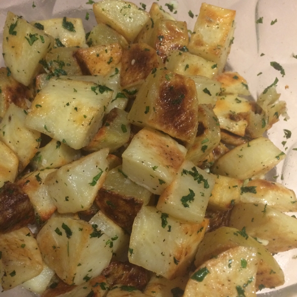 Cilantro and Garlic Potatoes