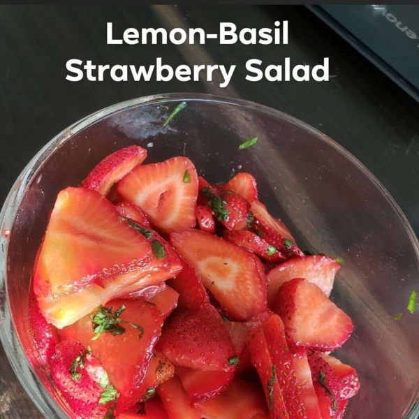 Lemon-Basil Strawberry Salad