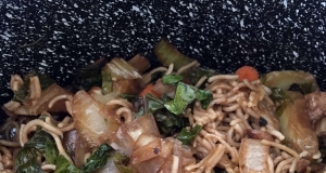 Mushroom, Kale, and Bok Choy Ramen