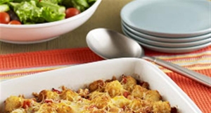 Cheesy Taco Potato Puff Casserole