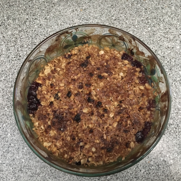 Blueberry and Peach Crisp