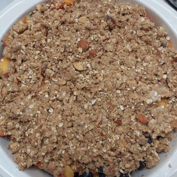 Blueberry and Peach Crisp