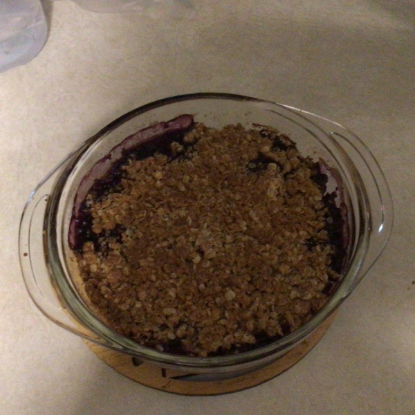 Blueberry and Peach Crisp