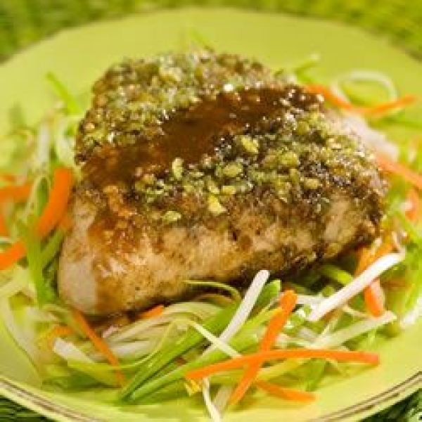 Wasabi Encrusted Tuna Steaks