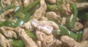 Easy Chicken and Bell Pepper Fajitas