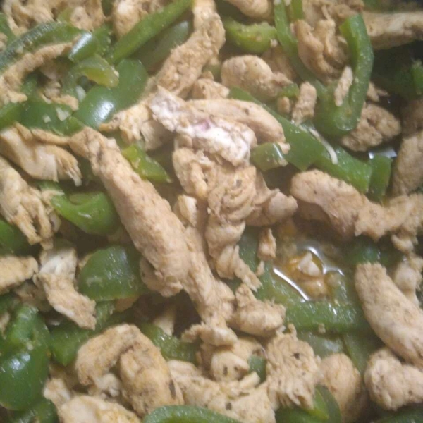 Easy Chicken and Bell Pepper Fajitas