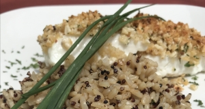 Baked Halibut with Crispy Panko