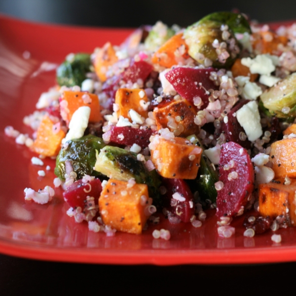 Fall Quinoa Salad with Poppy Seed Dressing